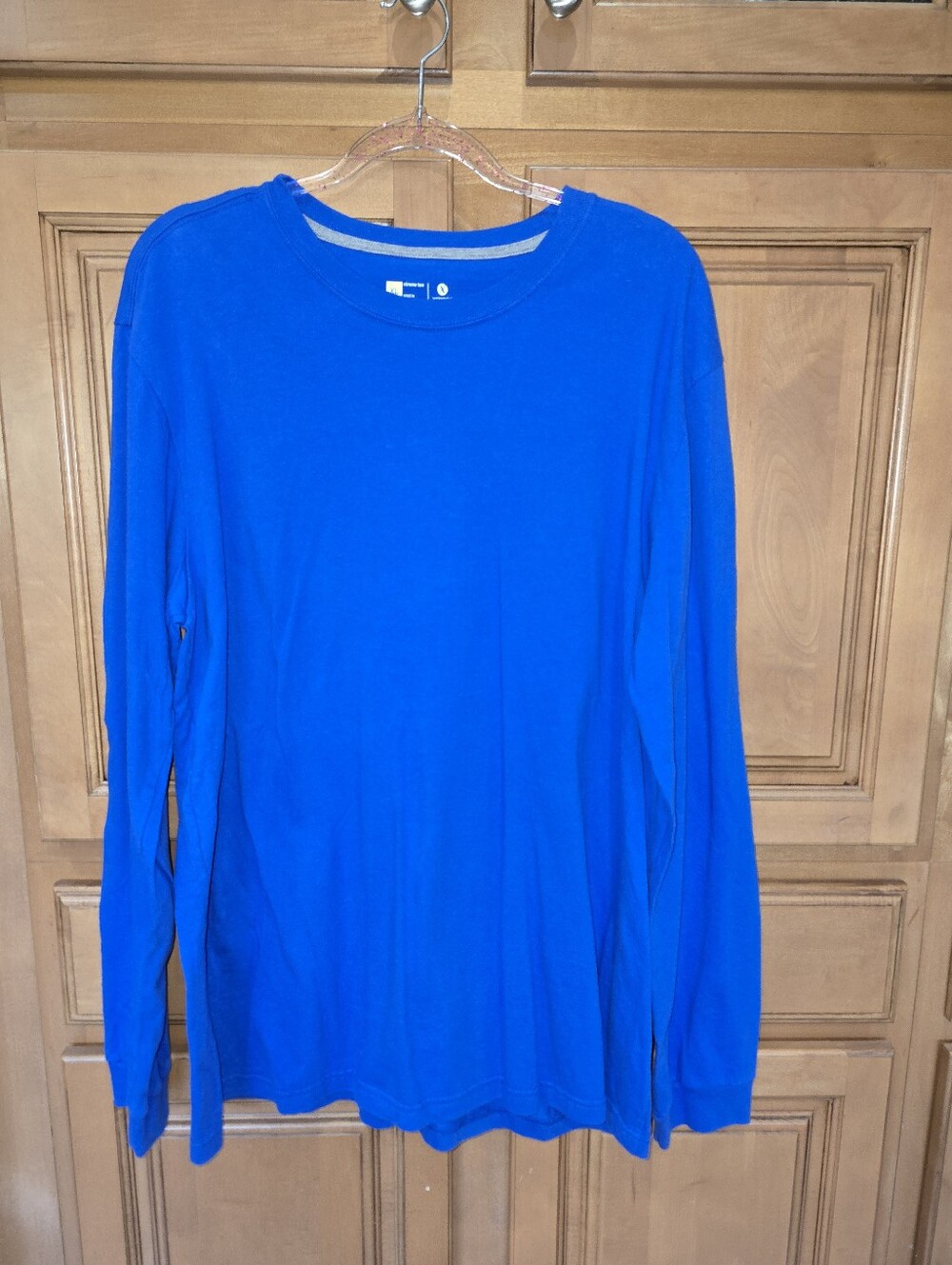 Xersion Men's Long-Sleeve Crewneck Shirt - Royal Blue